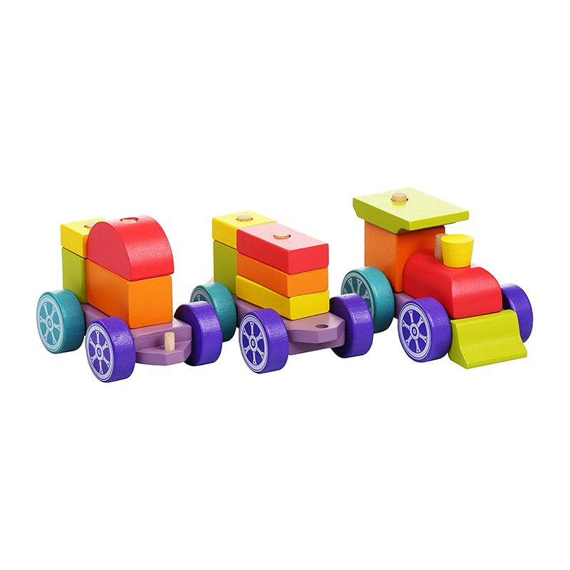 Holzzug "Rainbow Express" stapelbar - Cubika