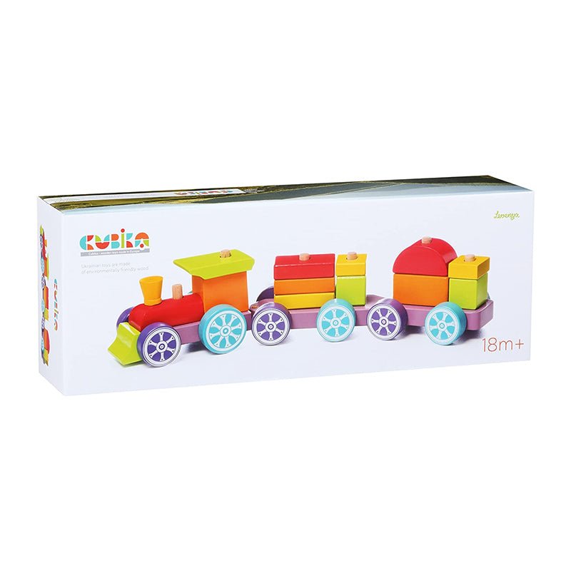 Holzzug "Rainbow Express" stapelbar - Cubika