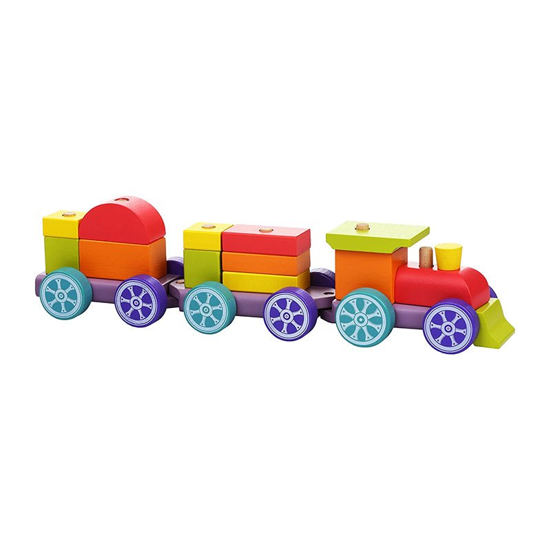 Holzzug "Rainbow Express" stapelbar - Cubika