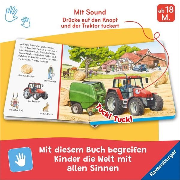 Kinderbuch Bauernhof Sounds muht bellt kräht ab 18 Monate