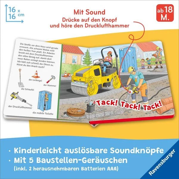 Kinder Soundbuch Baustelle mit Suchbildern ab 18 Monate