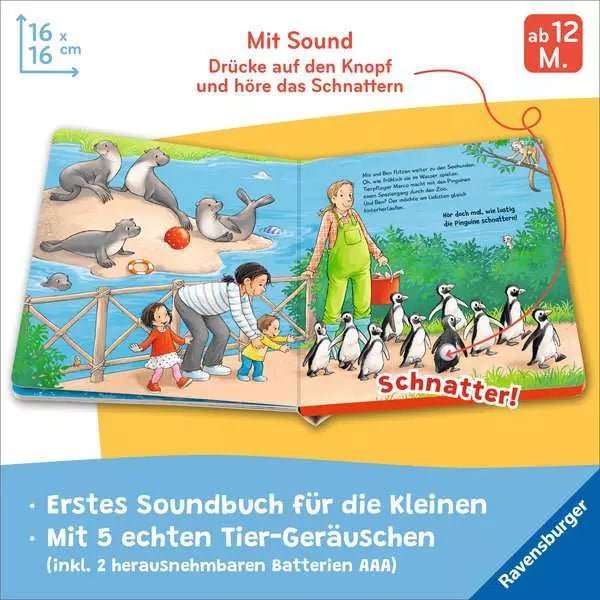 Ravensburger Hör mal hin Wer brüllt hier Soundbuch Kinder
