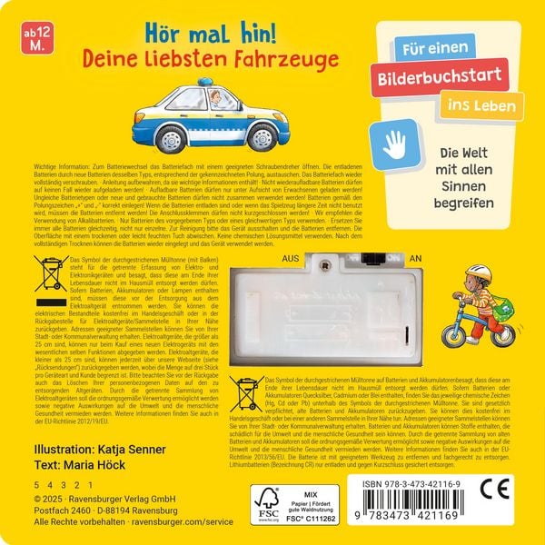 Ravensburger Hör mal hin Wer hupt da Soundbuch Kinder
