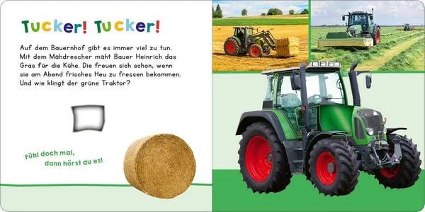 Traktor Geräusch im Fühlbuch – Hör mal rein Ars Edition
