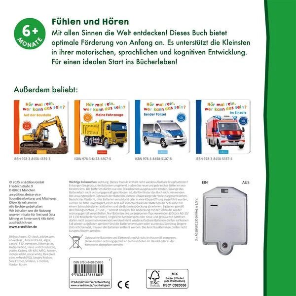 Hör mal rein wer kann das sein – Meine ersten Fahrzeuge Buch mit Sound
