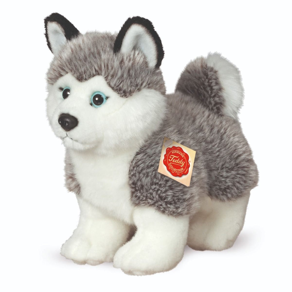 Stehender Plüsch-Husky 23 cm ab 18 Monaten
