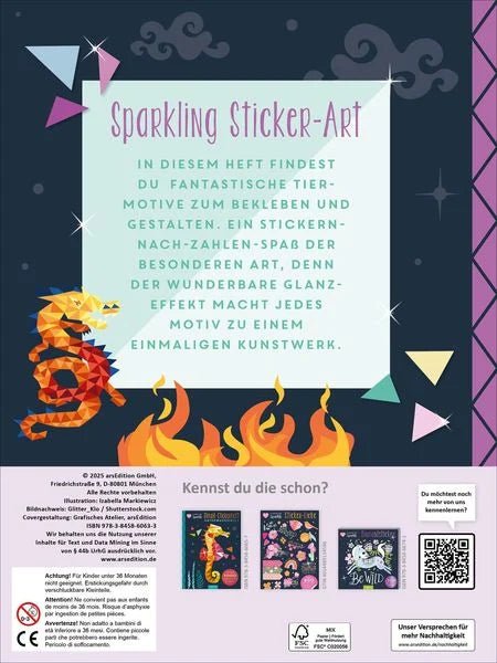 I Love to Sparkle – Mosaik - Stickerheft Fabelwesen - Ars Edition