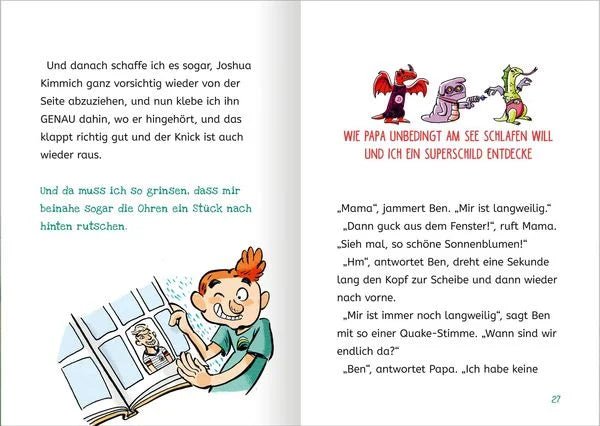 Humorvolle Geschichte Bela, Ben und Henry im Urlaub