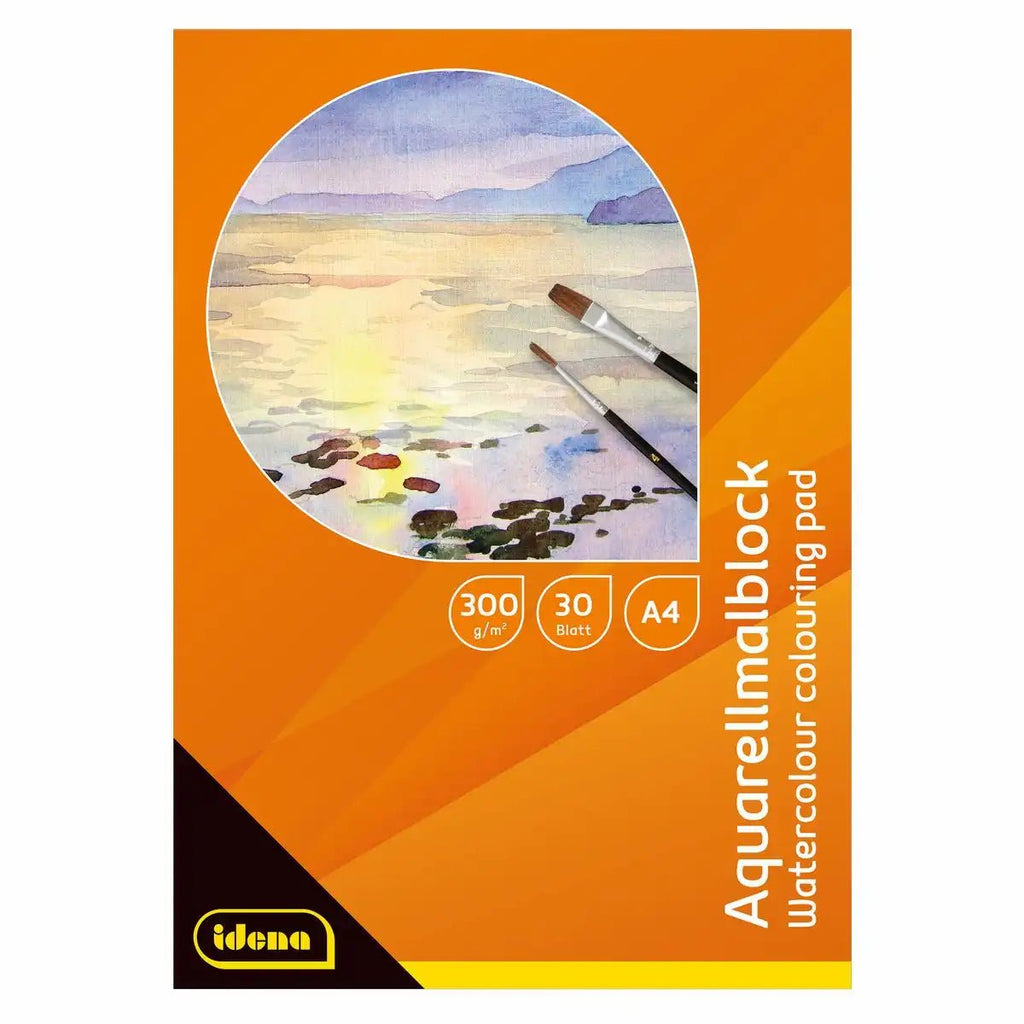 Idena Aquarellmalblock DIN A4 300g für Nass-Techniken