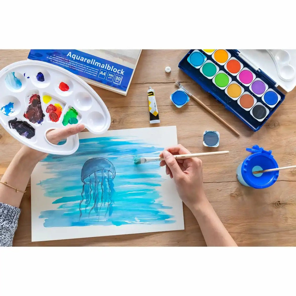 Idena weiße Deckfarbe in Tube 20 ml für Aquarell und Schule