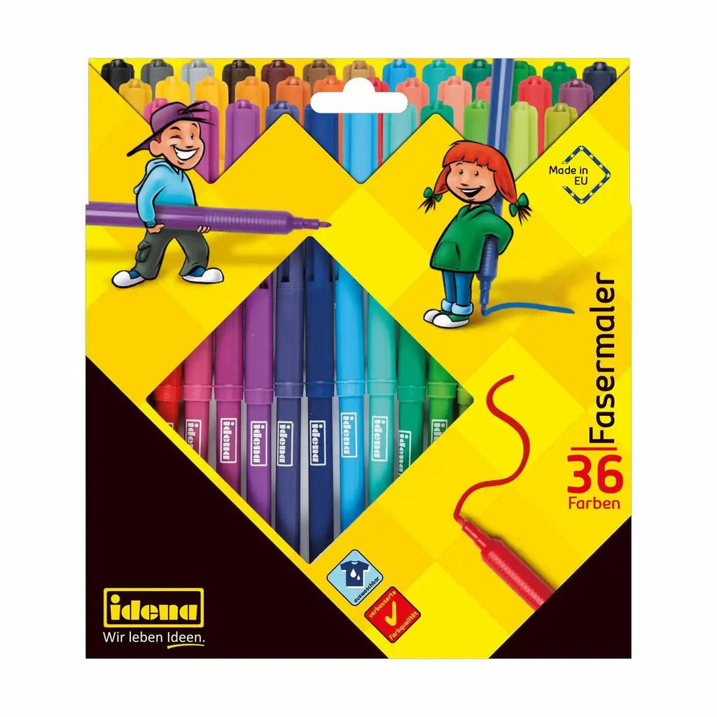 Fasermalstifte mit 2 mm Spitze – Set mit Sicherheitskappen