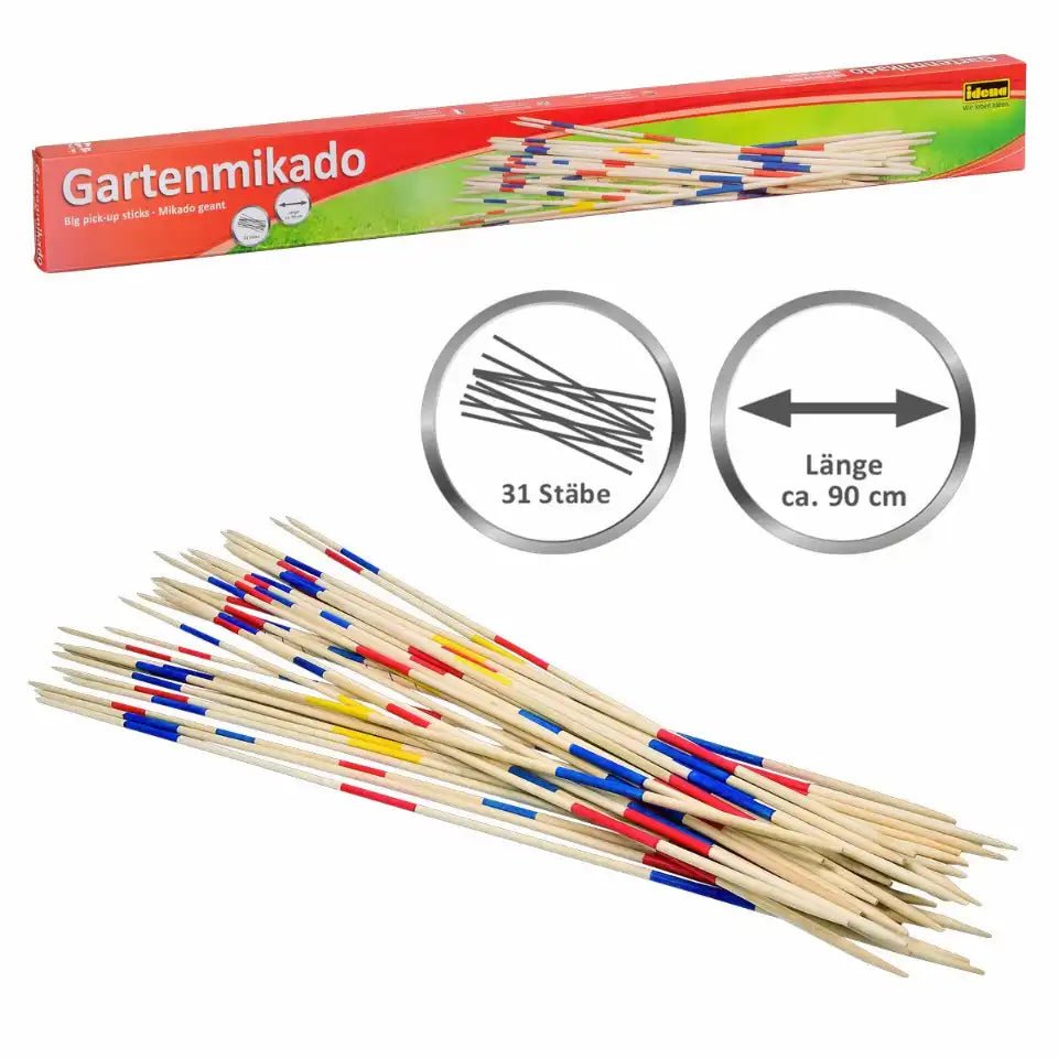 Idena Gartenmikado 90 cm Bambus Spiel ab 6 Jahren