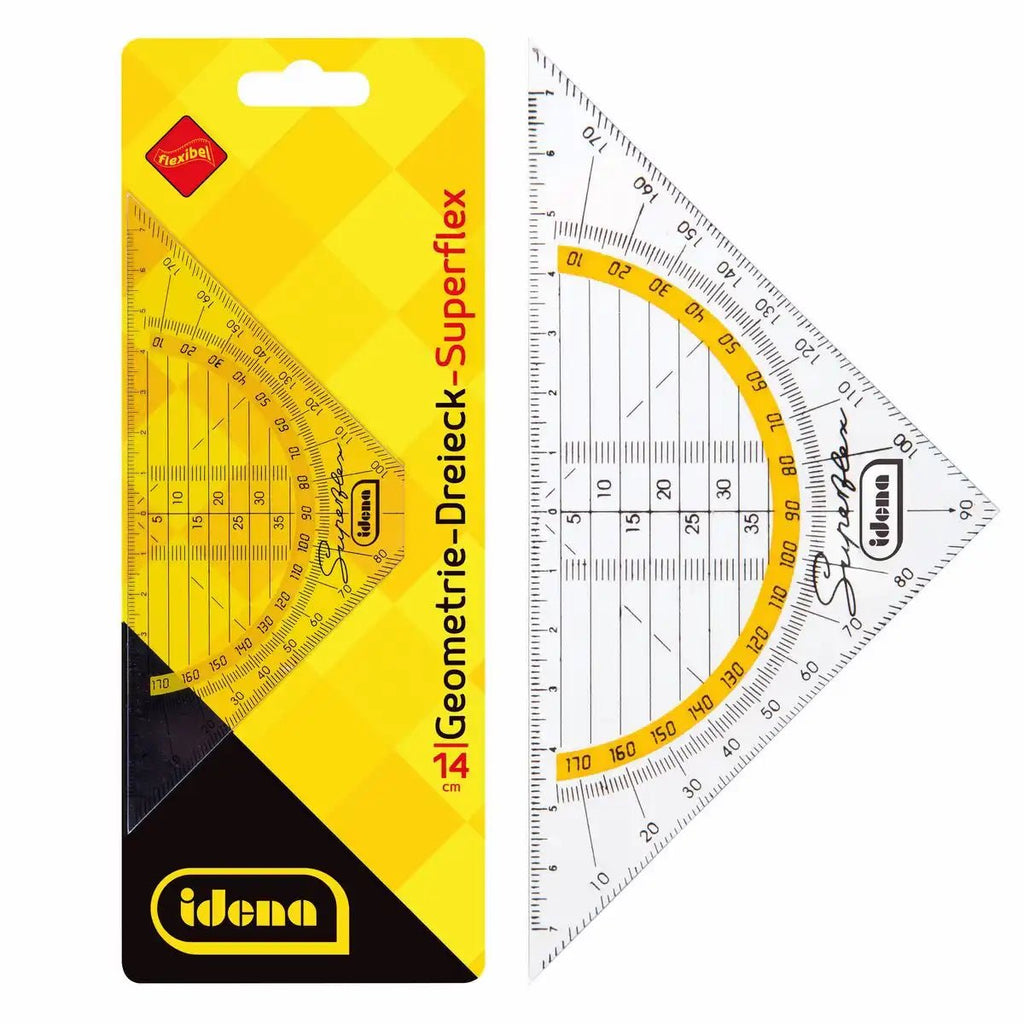 Geodreieck Idena Superflex bruchfest 14 cm ohne Griff
