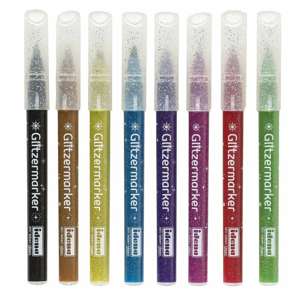 Kreative Glitzermarker von Idena im Set
