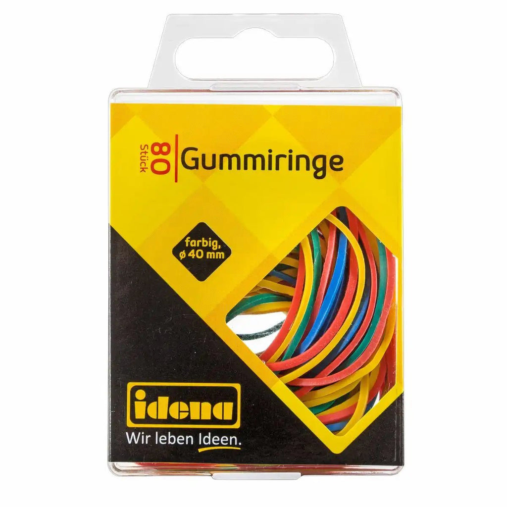 Gummiringe Idena mehrfarbig in Aufbewahrungsbox