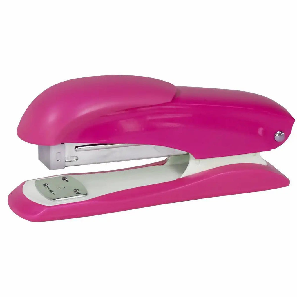 Pinkes Heftgerät Idena 13cm kompakt & praktisch