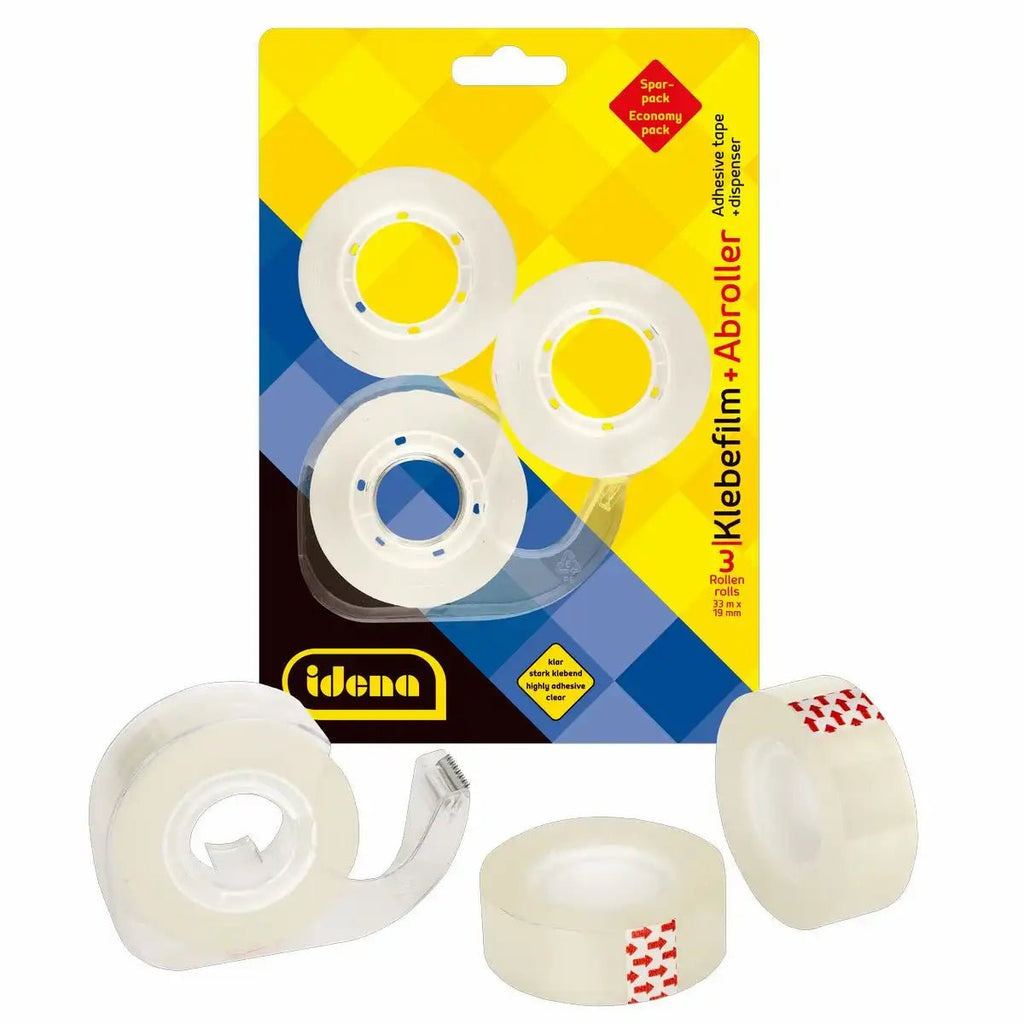 Klebeband mit Abroller 1,9cm x 33m Set von Idena