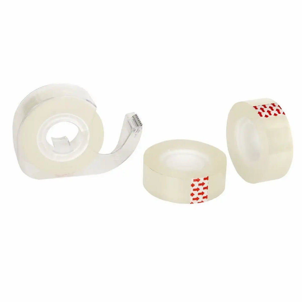 Idena Klebeband Set 3 Rollen mit Metallmesser