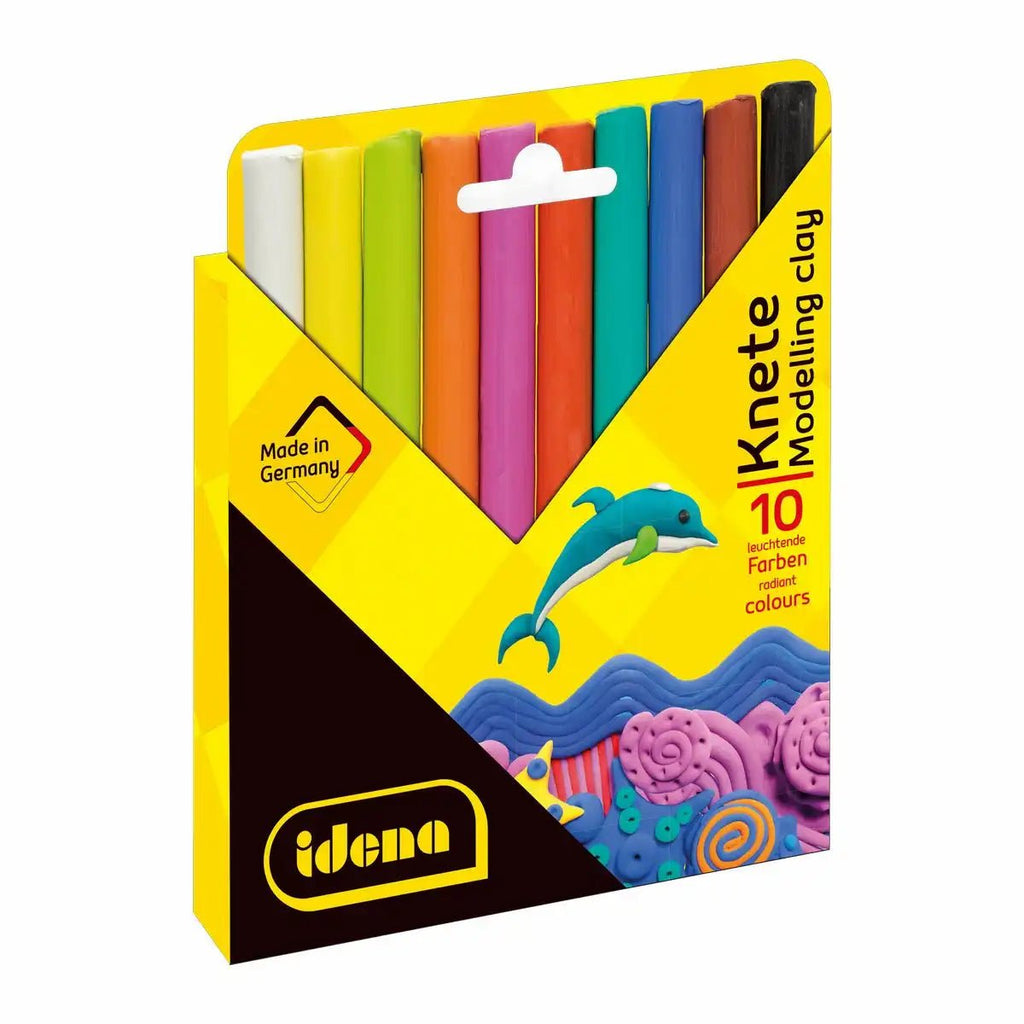 Idena Knetstangen 10 Farben farbig sortiert je ca. 15 g