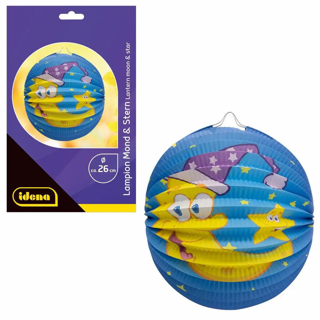 Idena Lampion Mond Stern Ø 26 cm Laternenumzug Kinder