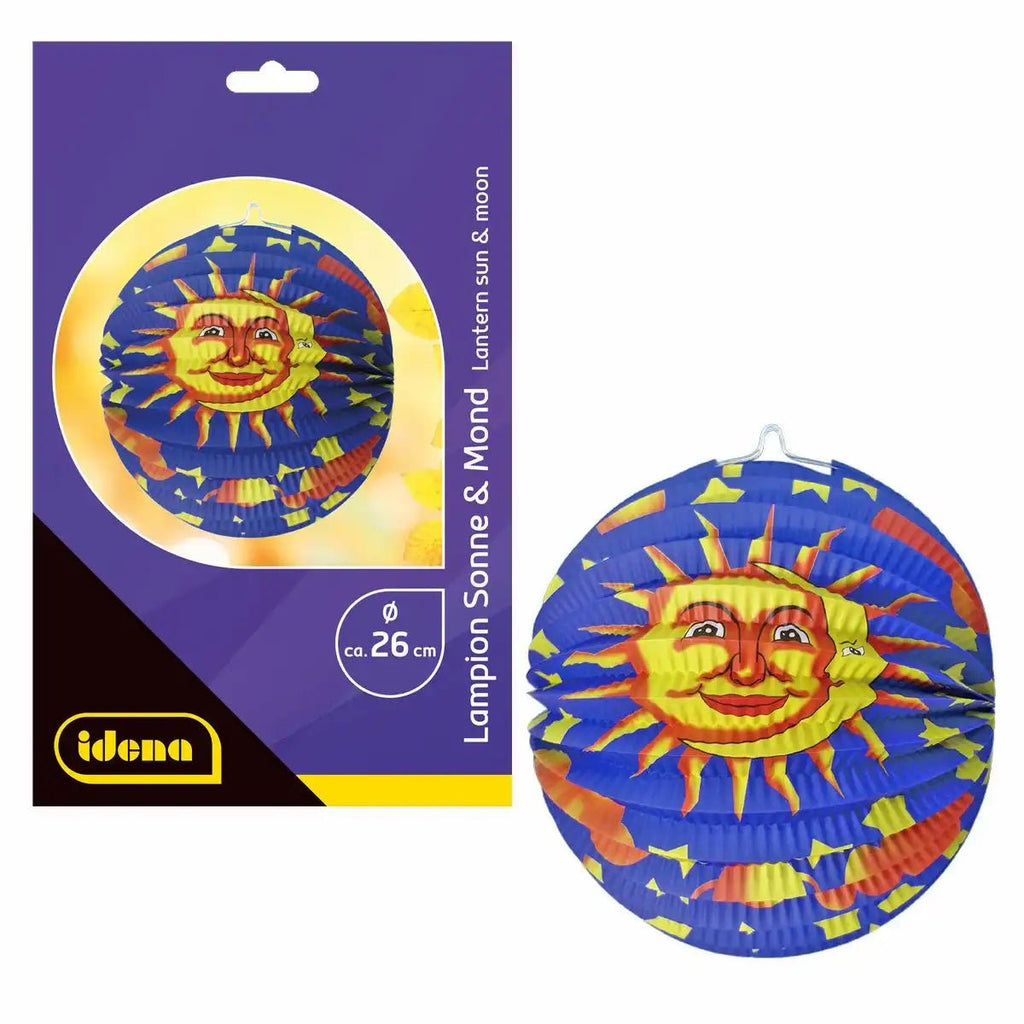 Idena Laterne Sonne & Mond Ø26 cm FSC zertifiziert