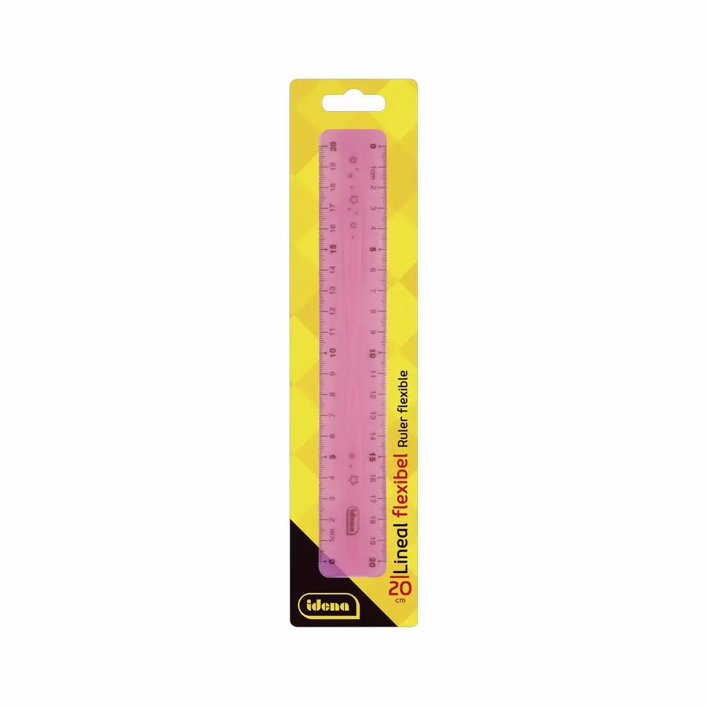 Kunststofflineal 20cm flexibel Idena Schule