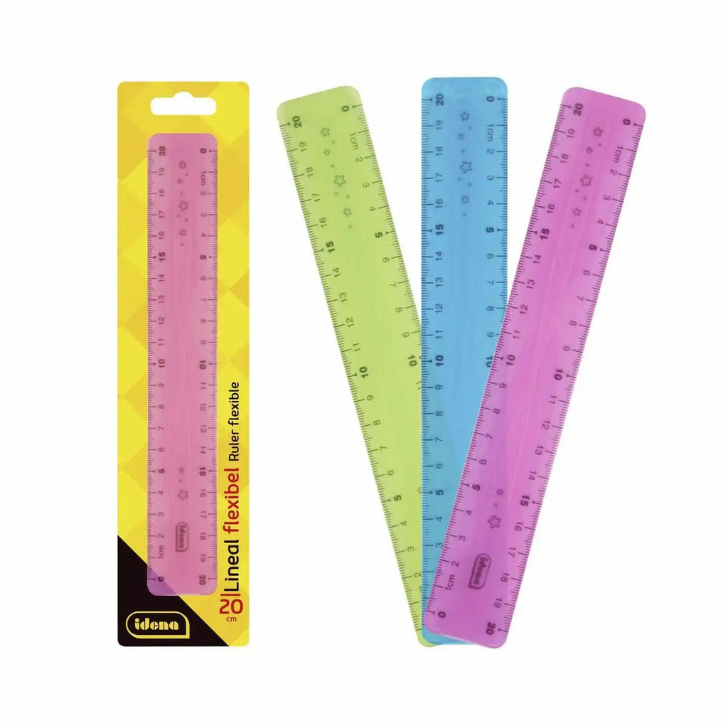 Idena Lineal 20cm flexibel farbig sortiert