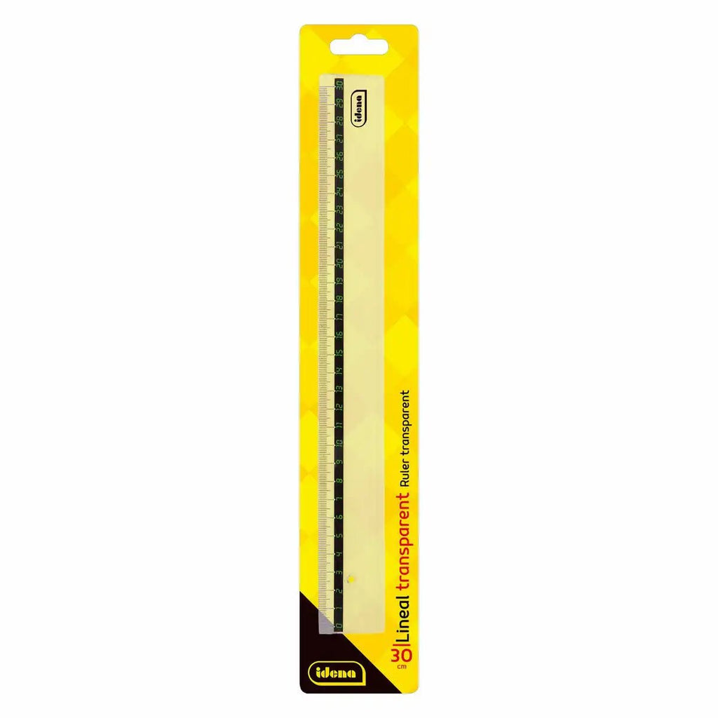 Transparentes Kunststofflineal 30cm für den Alltag