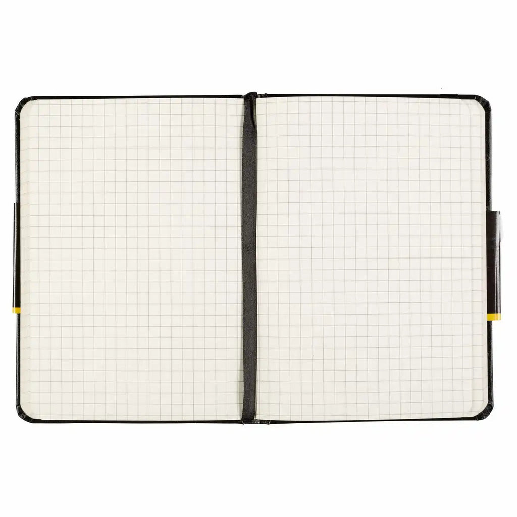 Kompaktes Notizbuch A6 kariert mit Hardcover