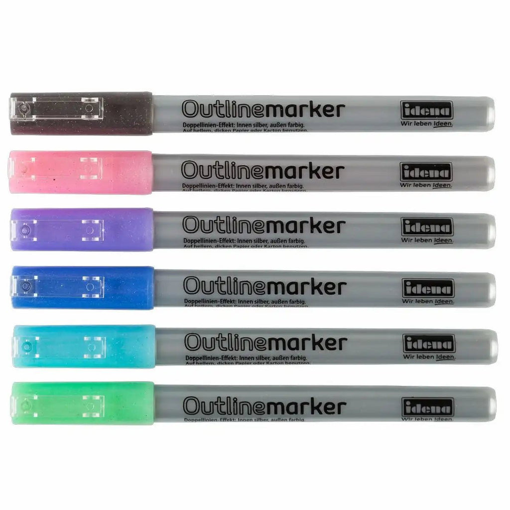 Outlinemarker mit Metallic-Schrift für Papier und Glas
