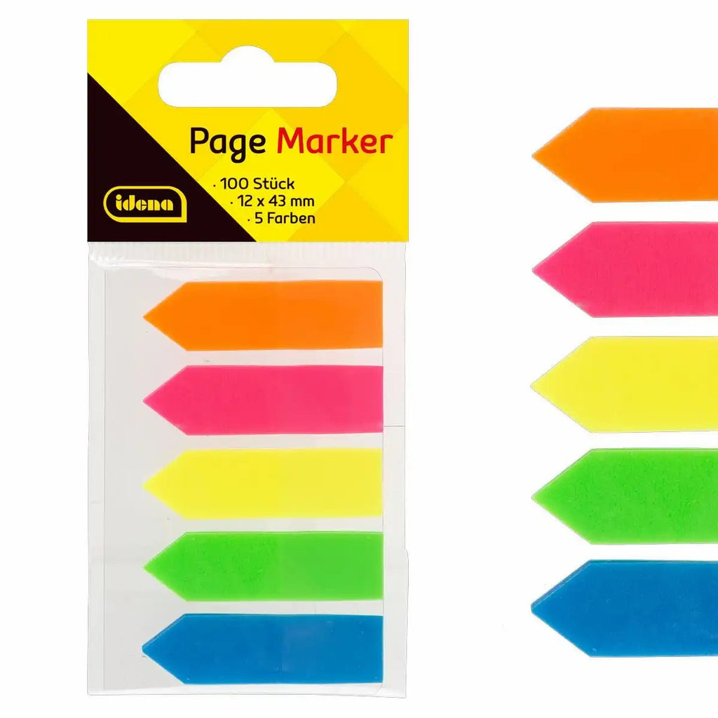 Idena Page Marker Pfeil bunt 100 Stück selbstklebend