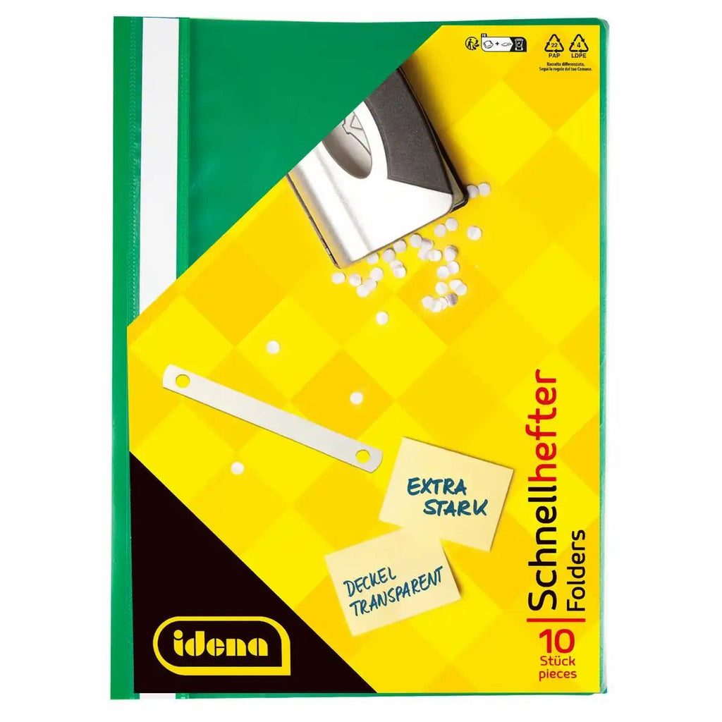 Idena Schnellhefter DIN A4 grün extra stark PP-Folie