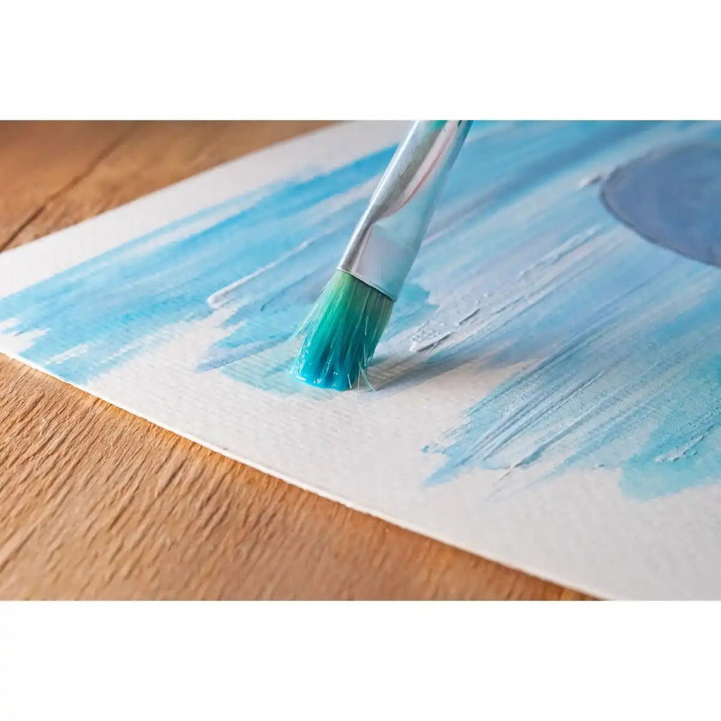 Malpinsel Idena 10er Set FSC geeignet für Aquarell Acryl Tempera kreative Schule