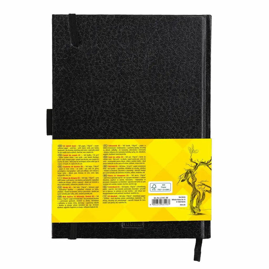 Notizbuch DIN A5 mit Zeichenpapier 110g