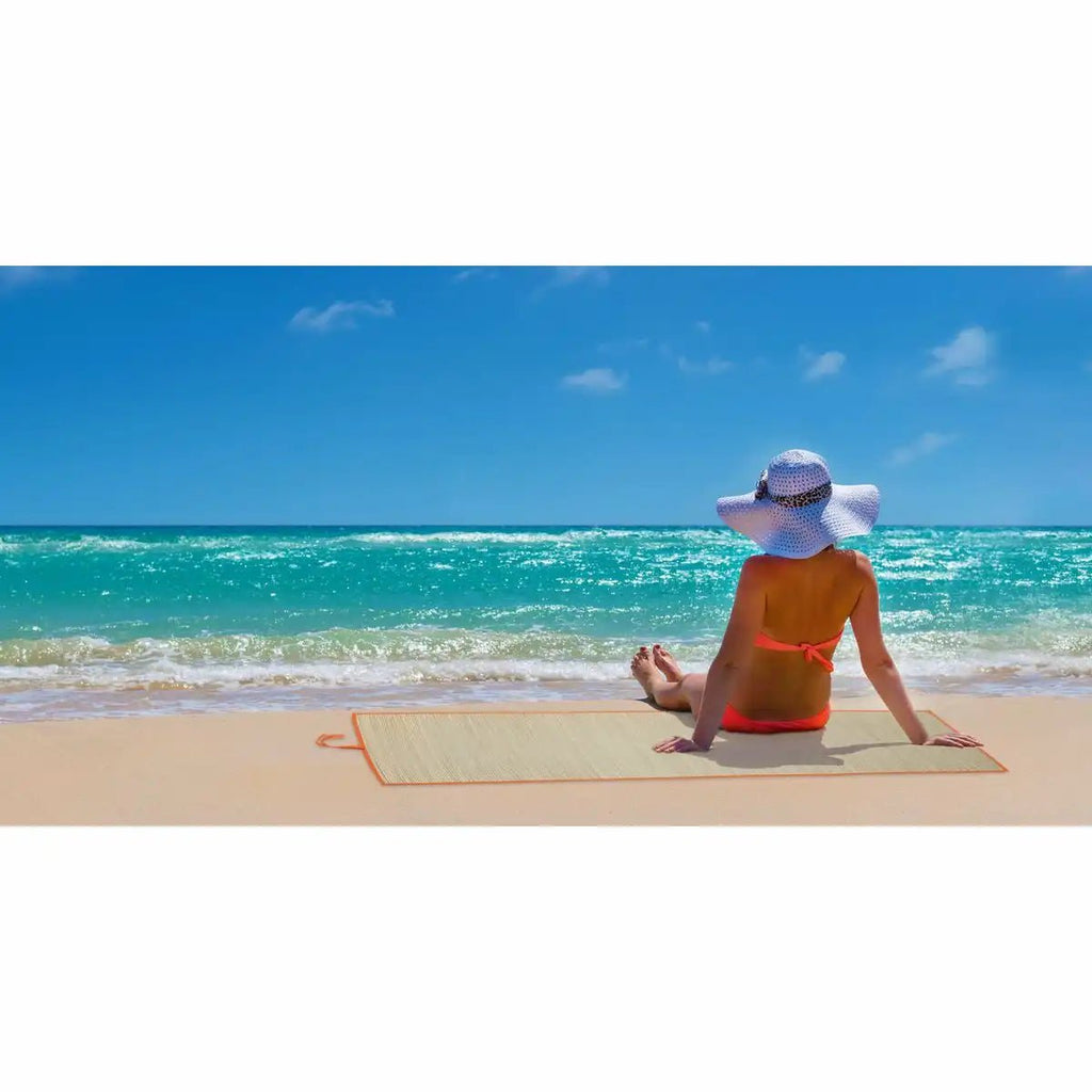 Kompakte Strandmatte grün von Idena 60x180 cm