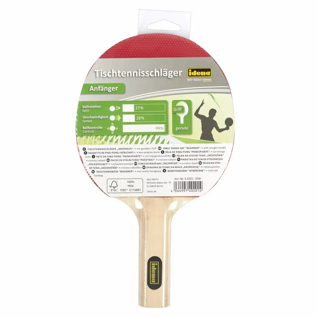 Tischtennis Einsteiger Schläger kindgerecht Idena