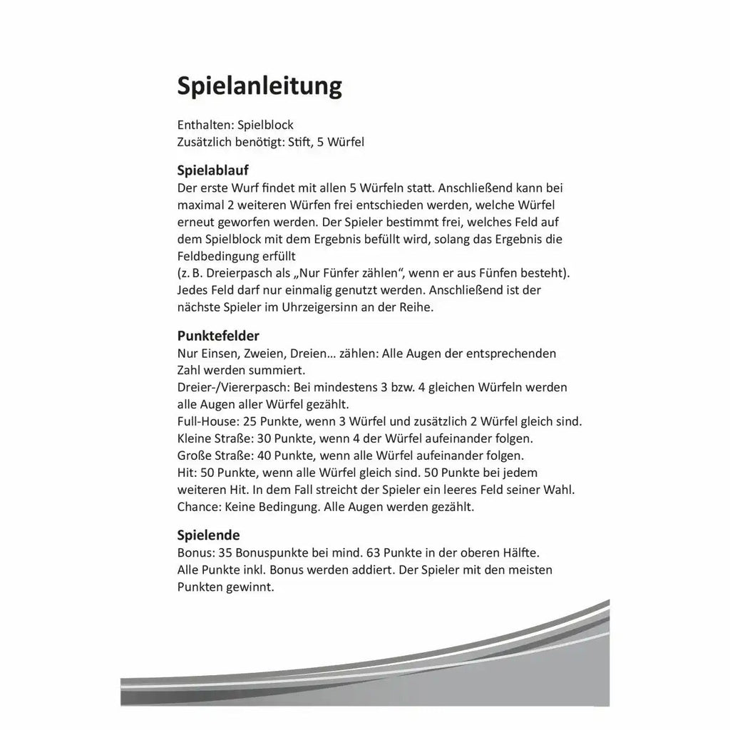 Idena Würfelhit nachhaltig FSC 3 Stück Spieleblock