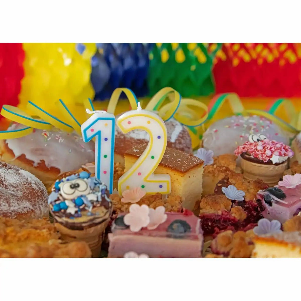 Idena Kerze Zahl 1 blau Jubiläum Kindergeburtstag
