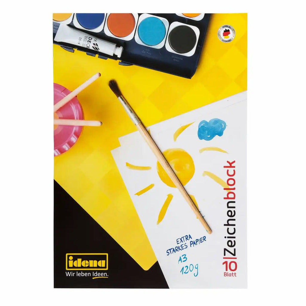 A3 Zeichenblock für Schule & Hobby Idena 10 Blatt