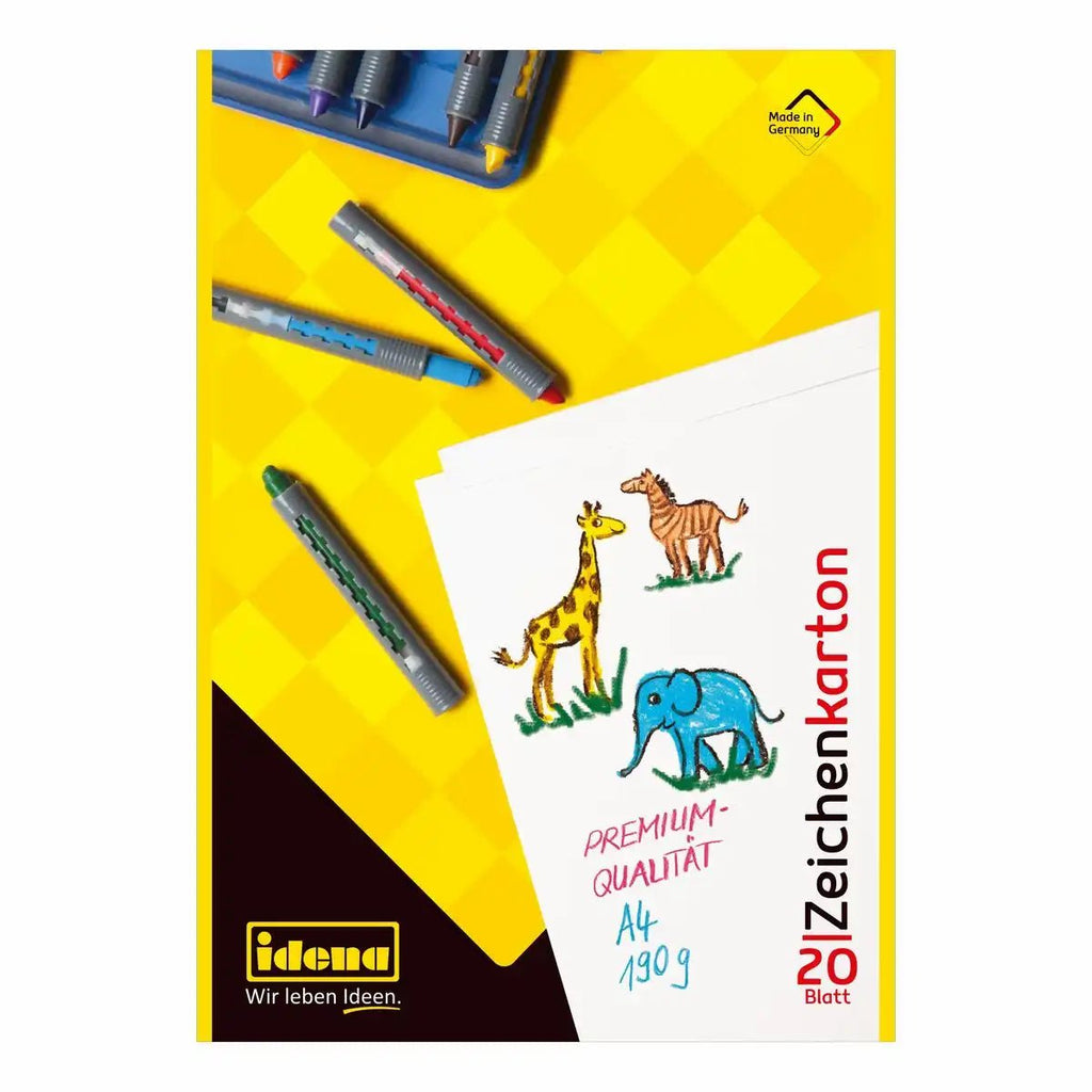 Idena Zeichenkarton DIN A4 20 Blatt 190g/m²