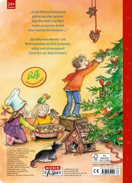 Adventskalender Bilderbuch Weihnachten für Kinder ab 2 Jahren