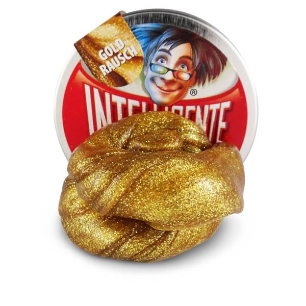 Intelligente Knete Klein Goldrausch – goldene Glitzerknete