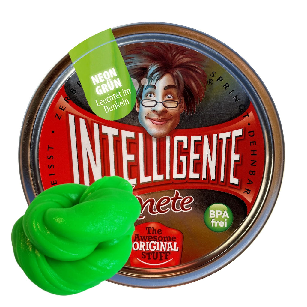 Intelligente Knete Neon Grün – Glow in the Dark Leuchtknete
