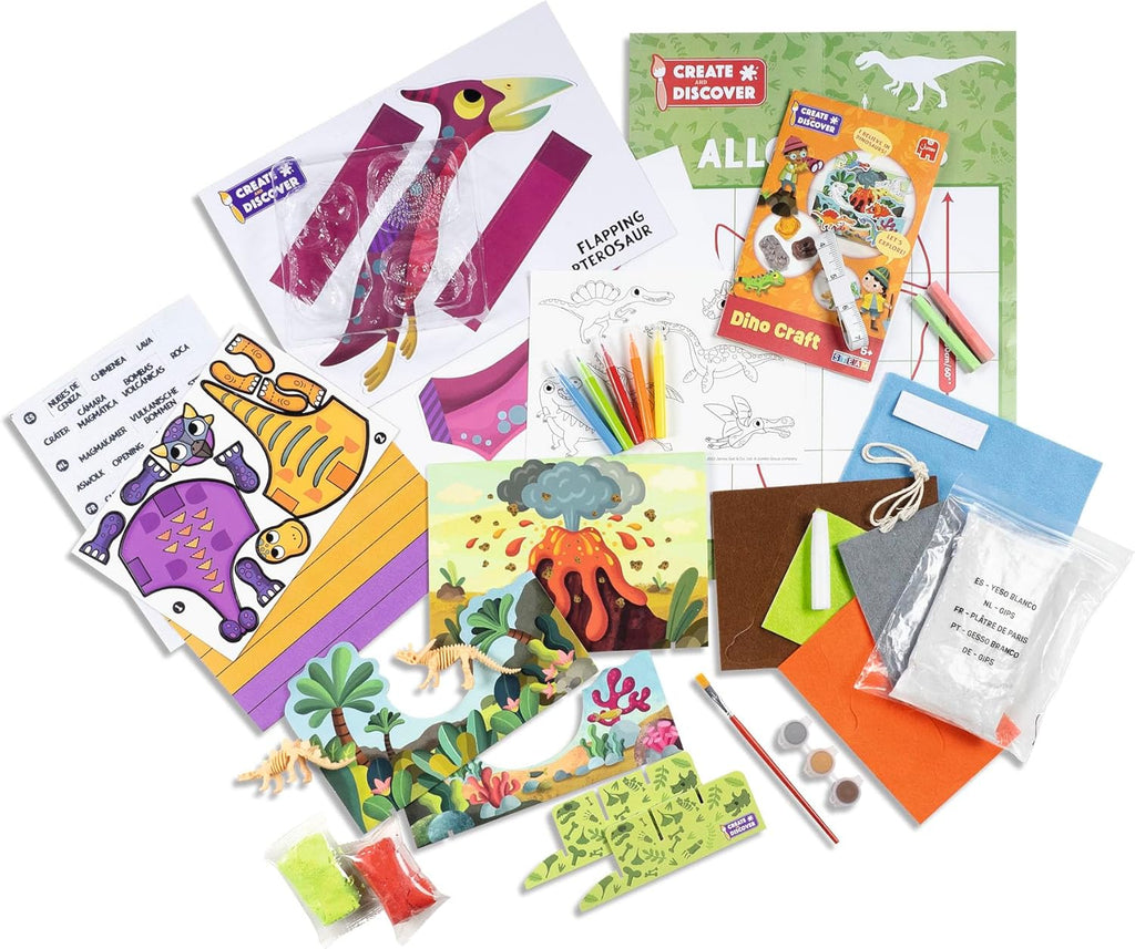 Kreatives Bastelset mit Dinosaurier Thema für Kinder

