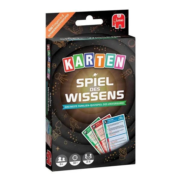 Verpackung des Spiel des Wissens Kartenspiels – Familienspiel ab 8 Jahren
