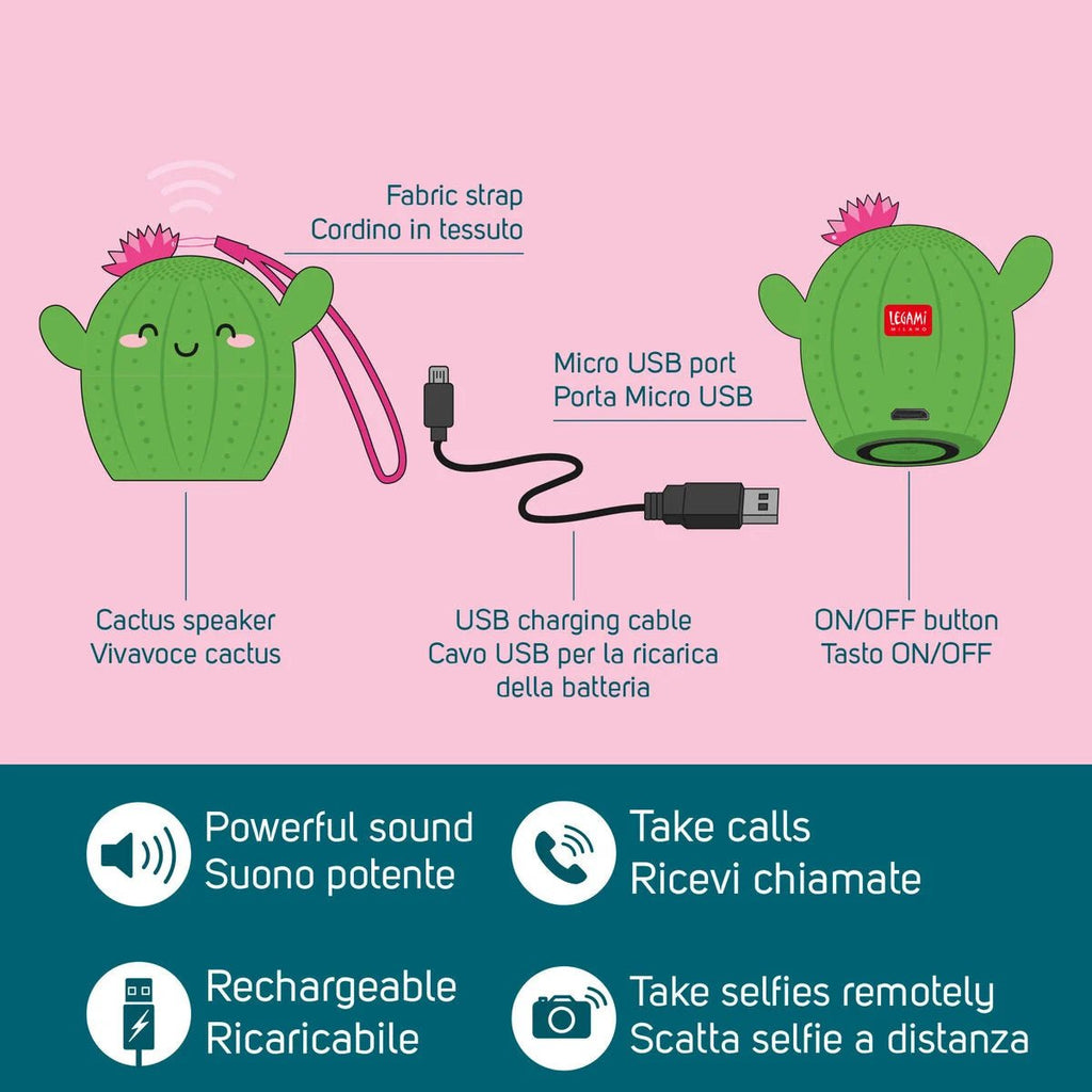 Kabellose Mini - Freisprecheinrichtung und Speaker - Pump Up The Volume - Legami