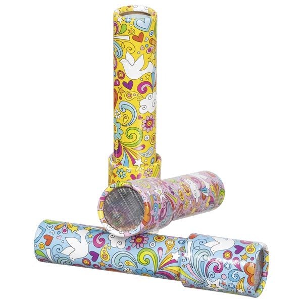 Kaleidoskop Farbenwirbel in drei verschiedenen Designs
