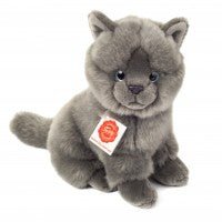 Kartäuser Katze sitzend 20 cm - Hermann Teddy