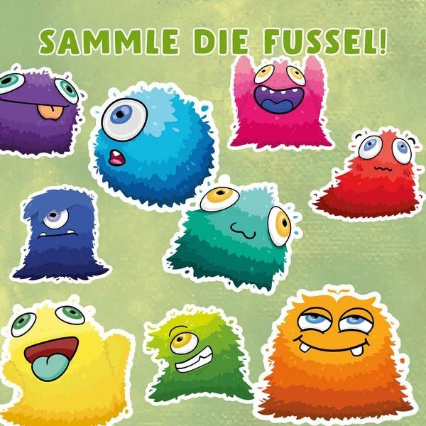 Reaktionsspiel mit Fusseln, Farben und Sammelspaß