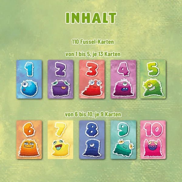 Lustiges Kartenspiel mit Fusseln für 2 bis 6 Spieler